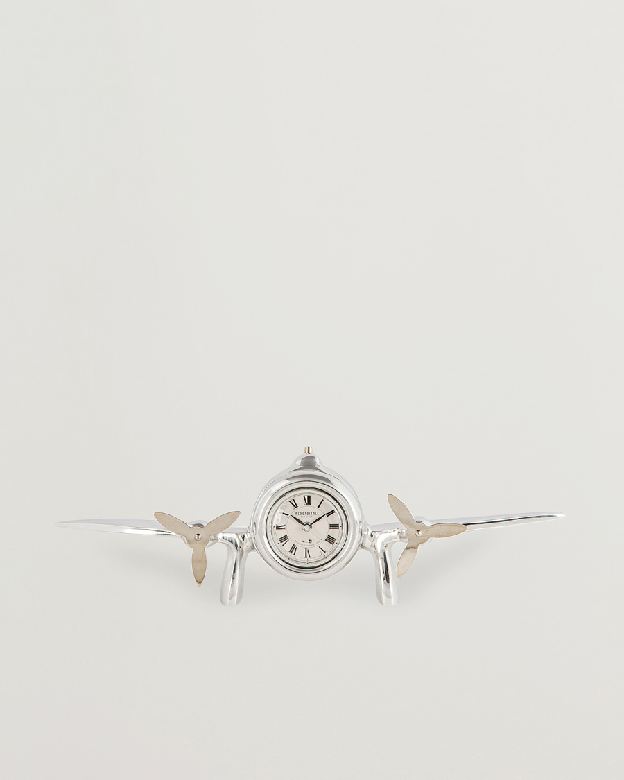 Miehet |  | Authentic Models | Art Deco Flight Clock Silver