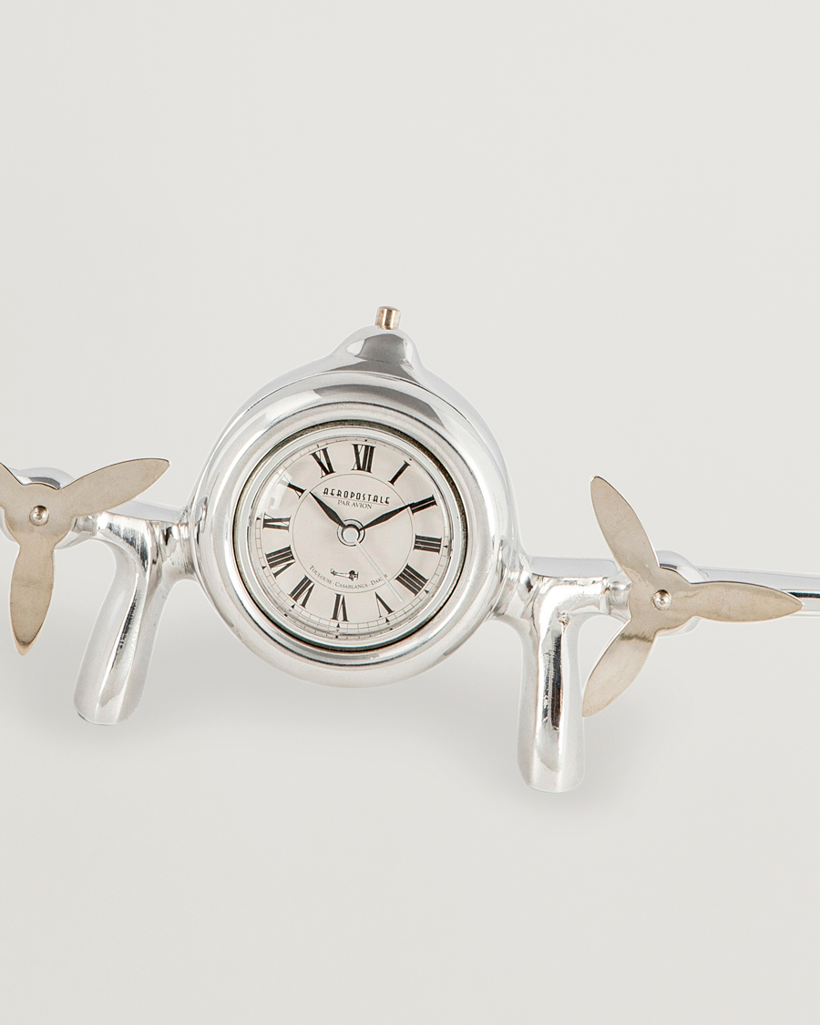 Mies | Koristeet | Authentic Models | Art Deco Flight Clock Silver