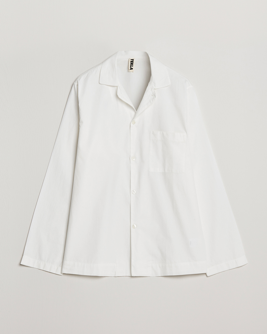 Mies | Yöpuvut ja kylpytakit | Tekla | Poplin Pyjama Shirt Alabaster White