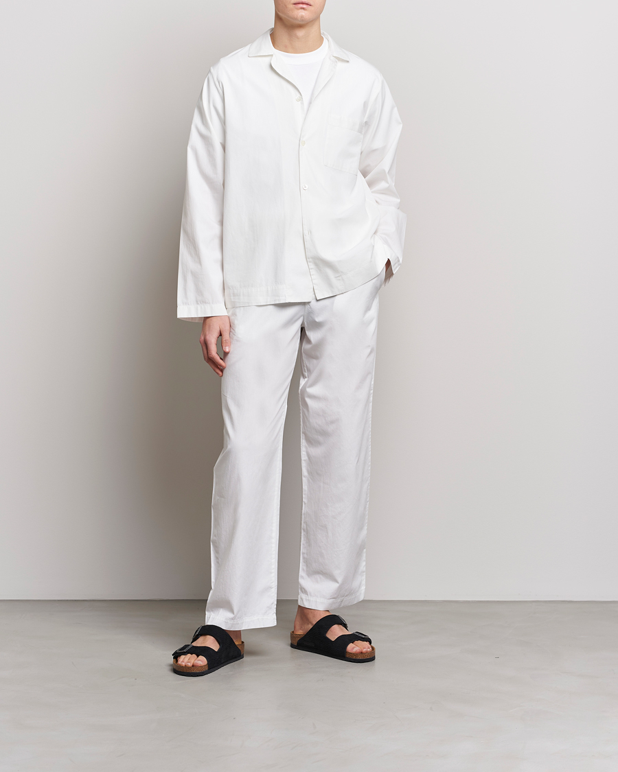 Mies | Yöpuvut ja kylpytakit | Tekla | Poplin Pyjama Shirt Alabaster White
