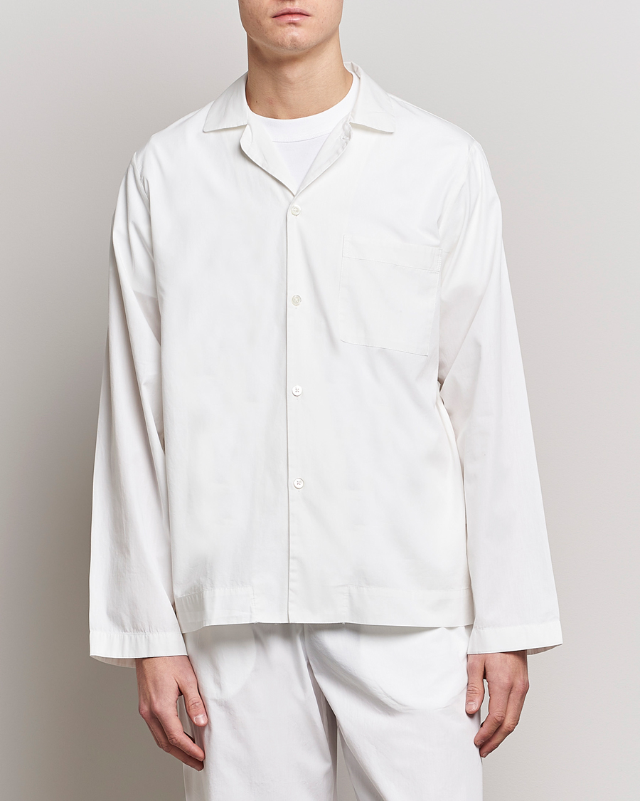 Mies | Yöpuvut ja kylpytakit | Tekla | Poplin Pyjama Shirt Alabaster White