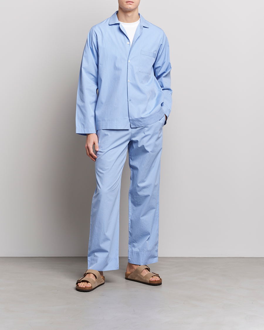 Mies | Yöpuvut ja kylpytakit | Tekla | Poplin Pyjama Shirt Pin Stripes