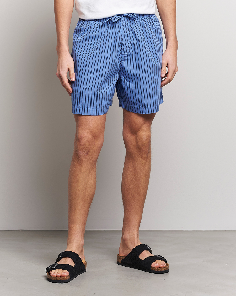 Mies |  | Tekla | Poplin Pyjama Shorts Boro Stripes