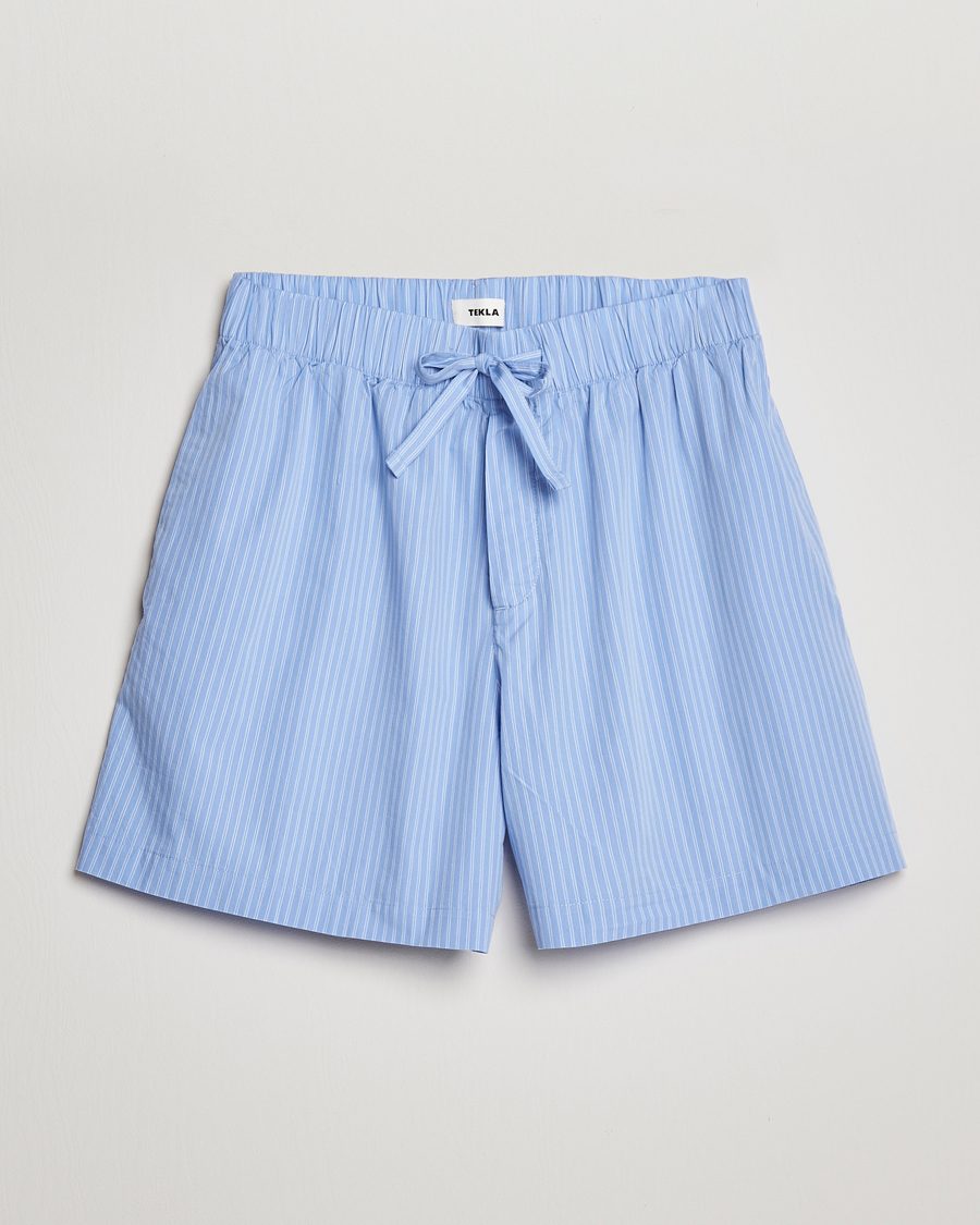 Mies | Yöpuvut ja kylpytakit | Tekla | Poplin Pyjama Shorts Pin Stripes