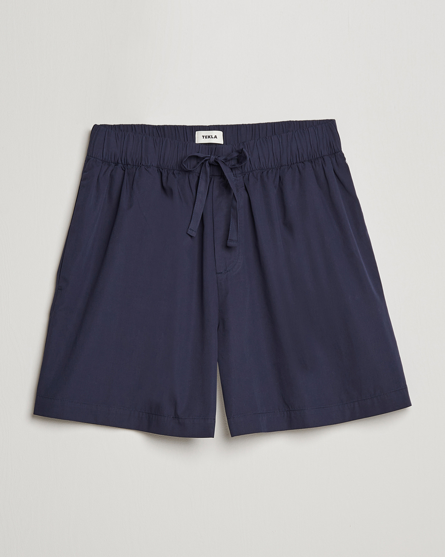 Mies | Yöpuvut ja kylpytakit | Tekla | Poplin Pyjama Shorts True Navy