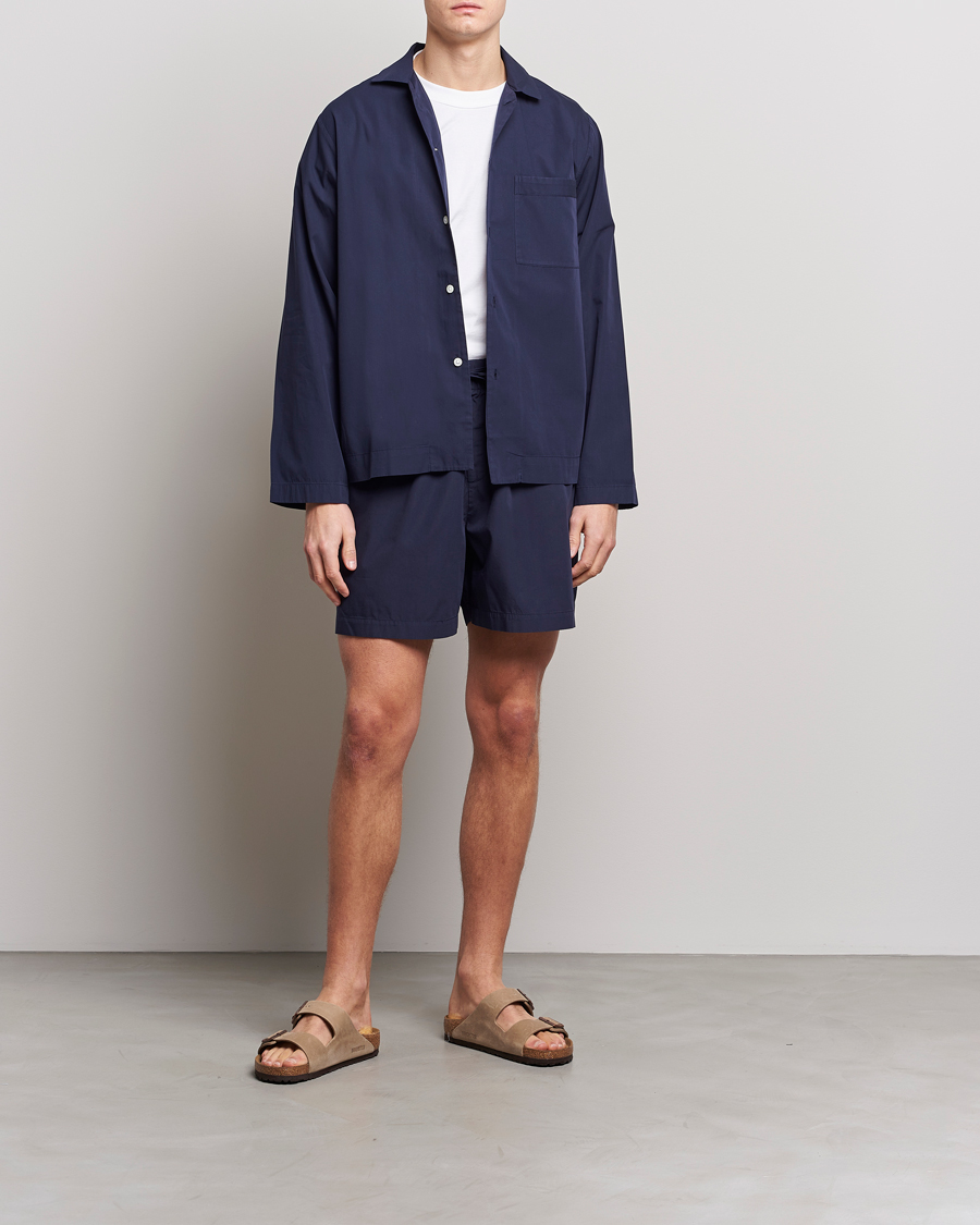 Mies | Yöpuvun housut | Tekla | Poplin Pyjama Shorts True Navy