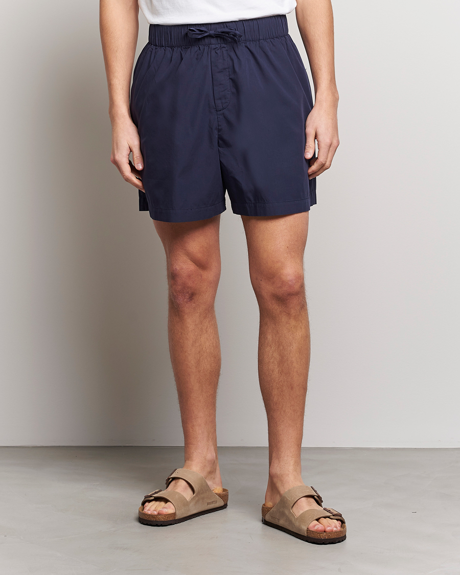 Mies | Yöpuvun housut | Tekla | Poplin Pyjama Shorts True Navy