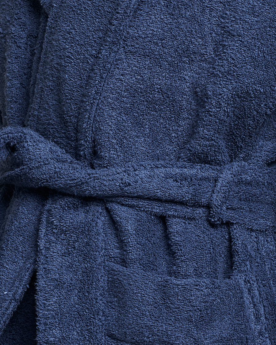 Mies | Yöpuvut ja kylpytakit | Tekla | Organic Terry Hooded Bathrobe Navy