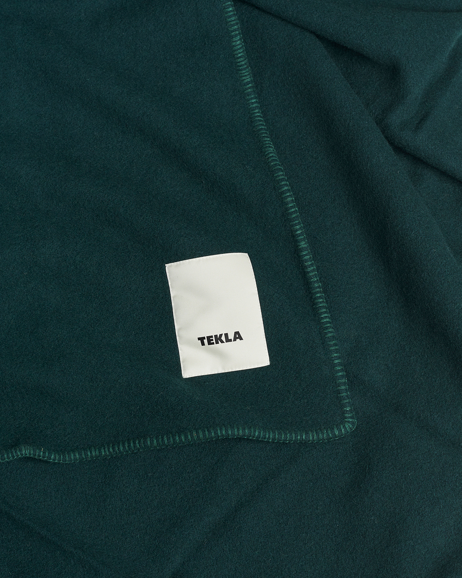 Mies | Tekla Pure New Wool Blanket Dark Green | Tekla | Pure New Wool Blanket Dark Green
