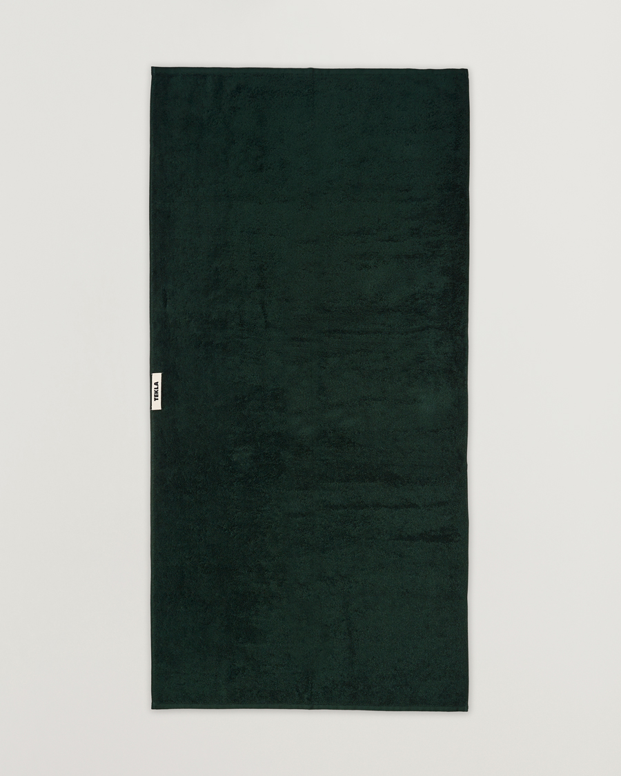 Mies | Tekstiilit | Tekla | Organic Terry Bath Towel Forest Green