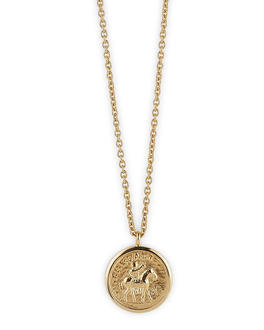 Mies | Tom Wood Coin Pendand Necklace Gold | Tom Wood | Coin Pendand Necklace Gold