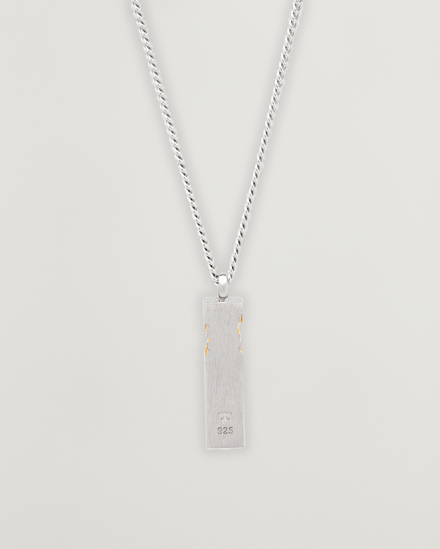 Mies | Tom Wood Mined Cube Pendant Necklace Silver | Tom Wood | Mined Cube Pendant Necklace Silver
