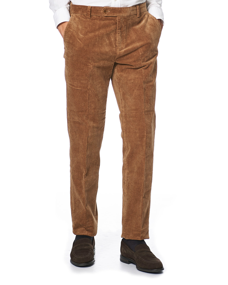 Mies | Housut | Brooks Brothers | Milano Fit Corduroy Trousers Camel