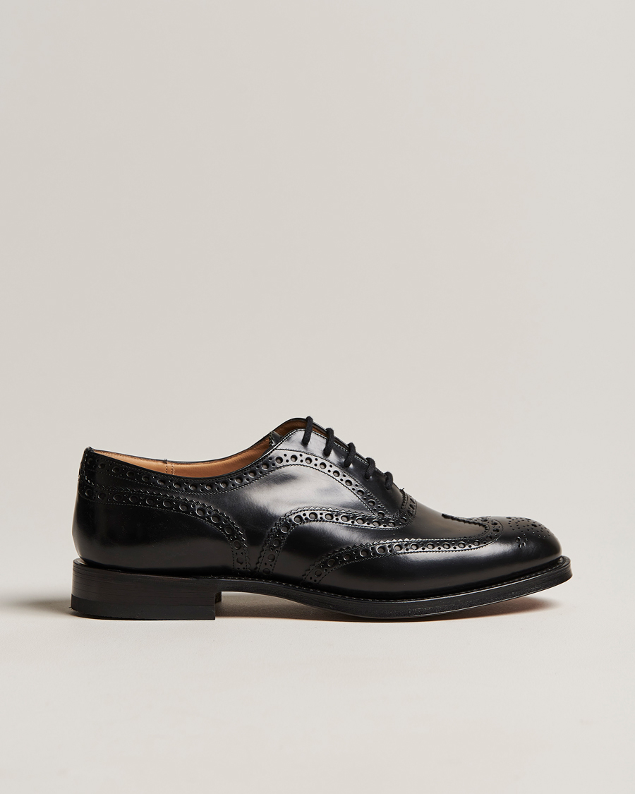Mies | Church's Burwood Polished Binder Brogue Black | Church's | Burwood Polished Binder Brogue Black