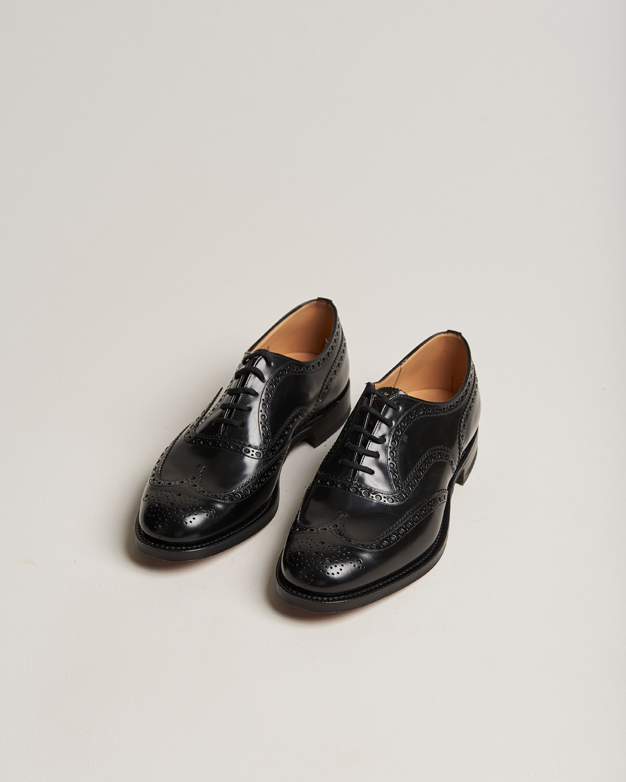 Mies | Church's Burwood Polished Binder Brogue Black | Church's | Burwood Polished Binder Brogue Black