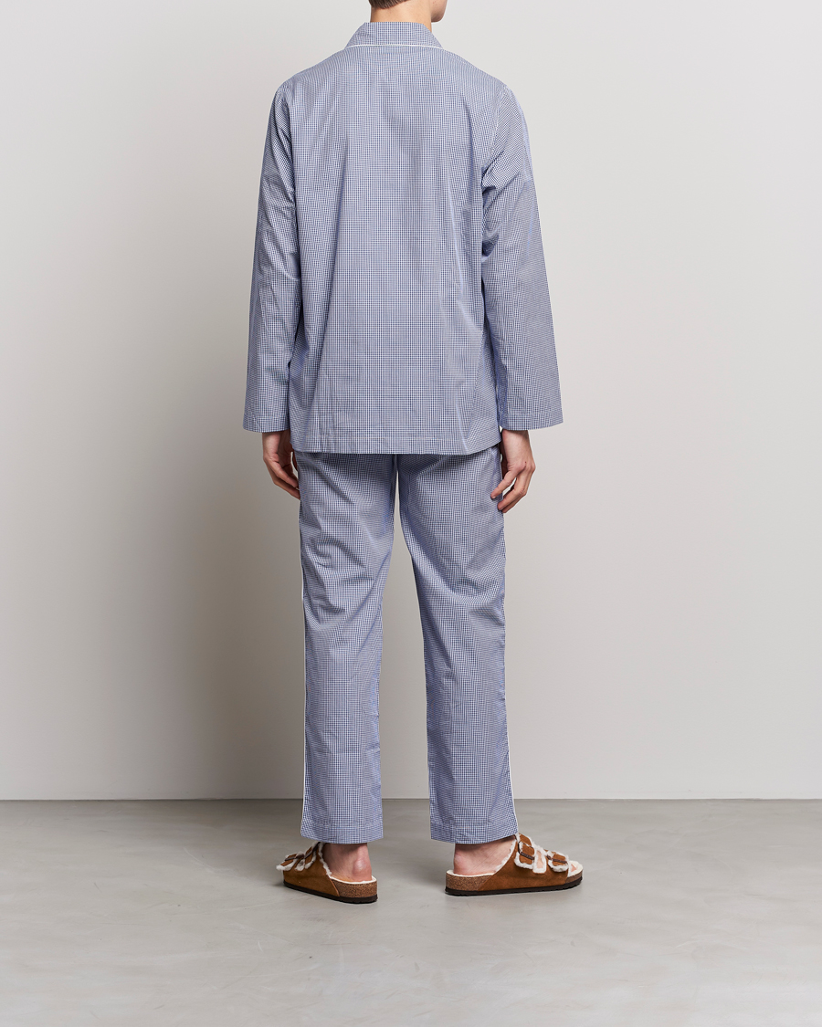 Mies | Yöpuvut ja kylpytakit | Nufferton | Alf Checked Pyjama Set Blue/White