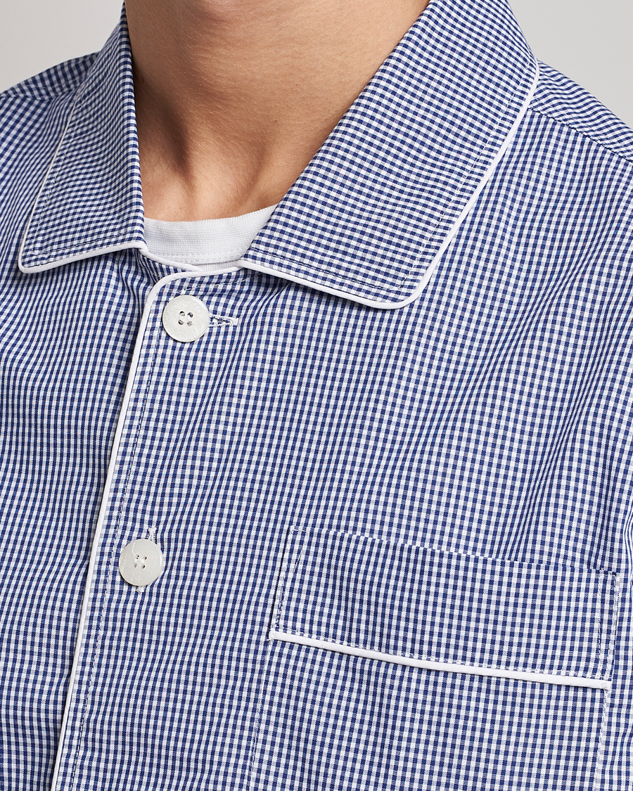 Mies | Yöpuvut ja kylpytakit | Nufferton | Alf Checked Pyjama Set Blue/White