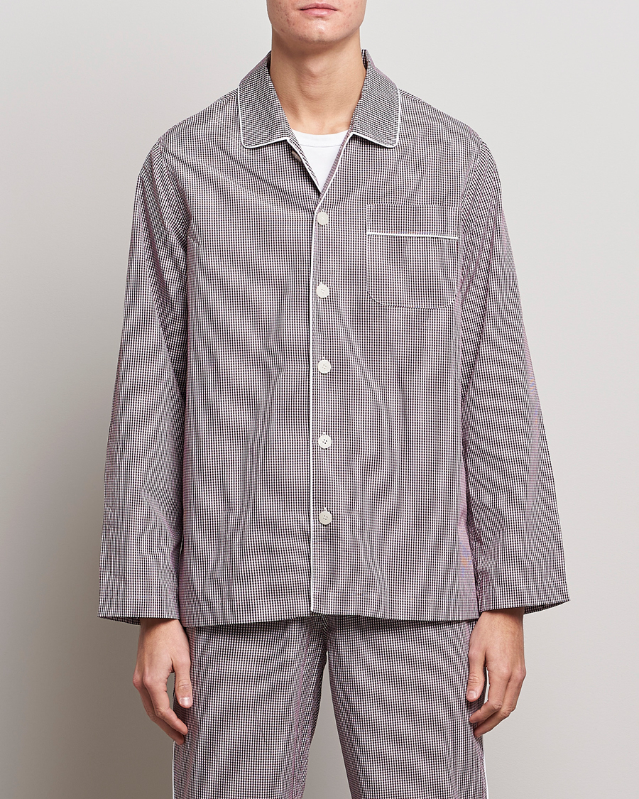 Mies | Yöpuvut ja kylpytakit | Nufferton | Alf Checked Pyjama Set Brown/White