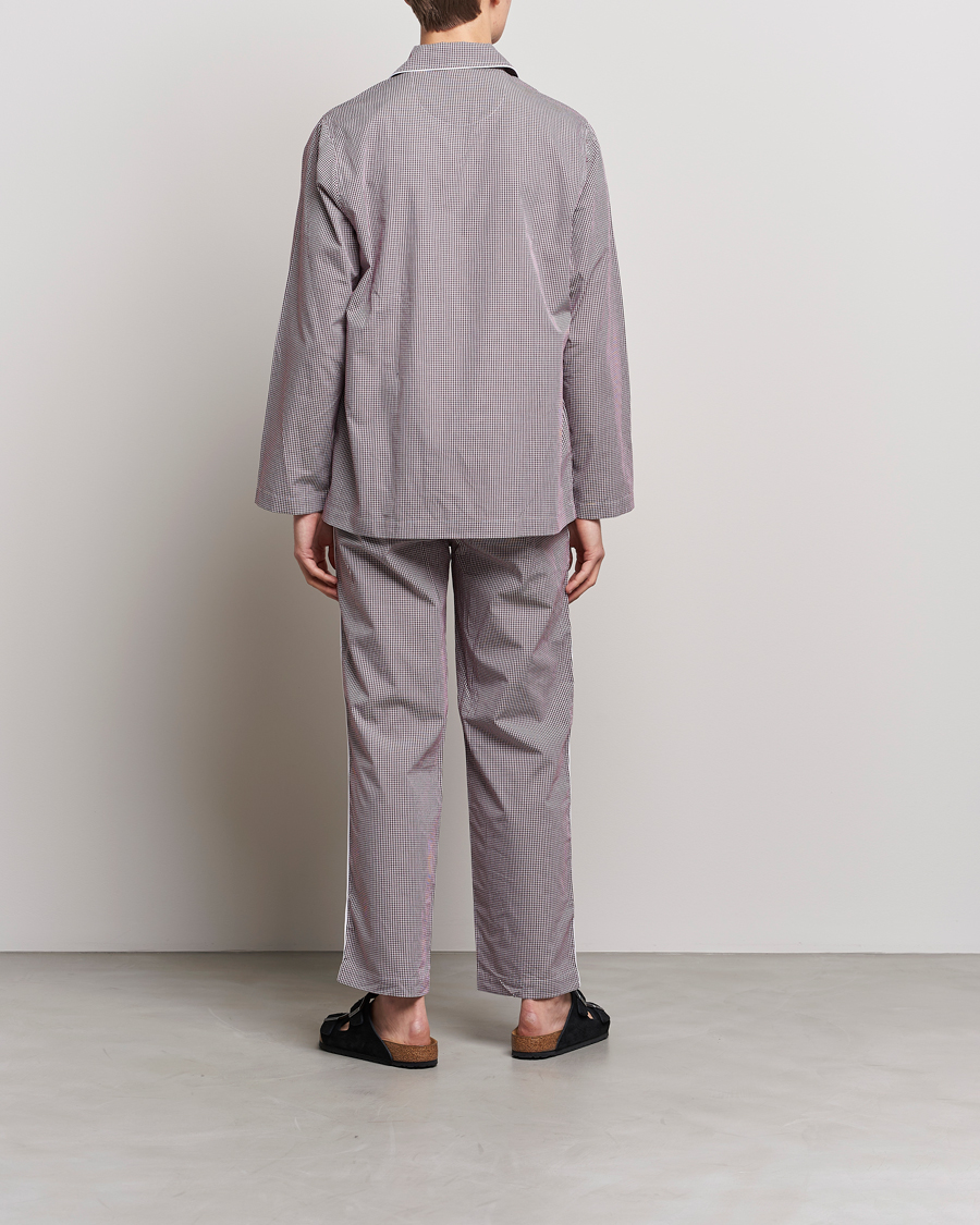 Mies | Yöpuvut ja kylpytakit | Nufferton | Alf Checked Pyjama Set Brown/White