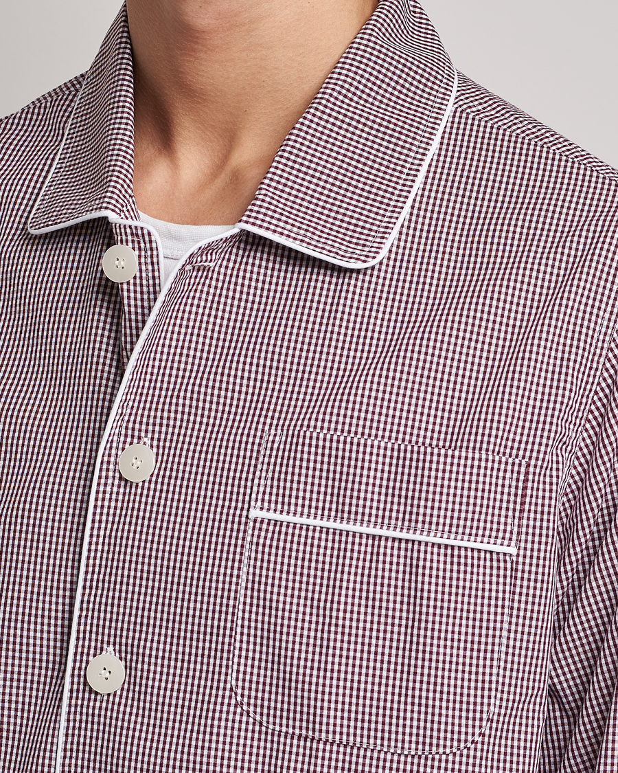 Mies | Yöpuvut ja kylpytakit | Nufferton | Alf Checked Pyjama Set Brown/White