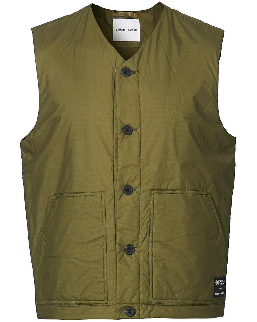Mies | Takit | Samsøe Samsøe | Samsøe & Samsøe Tom Gore-Tex Vest Ivy Green