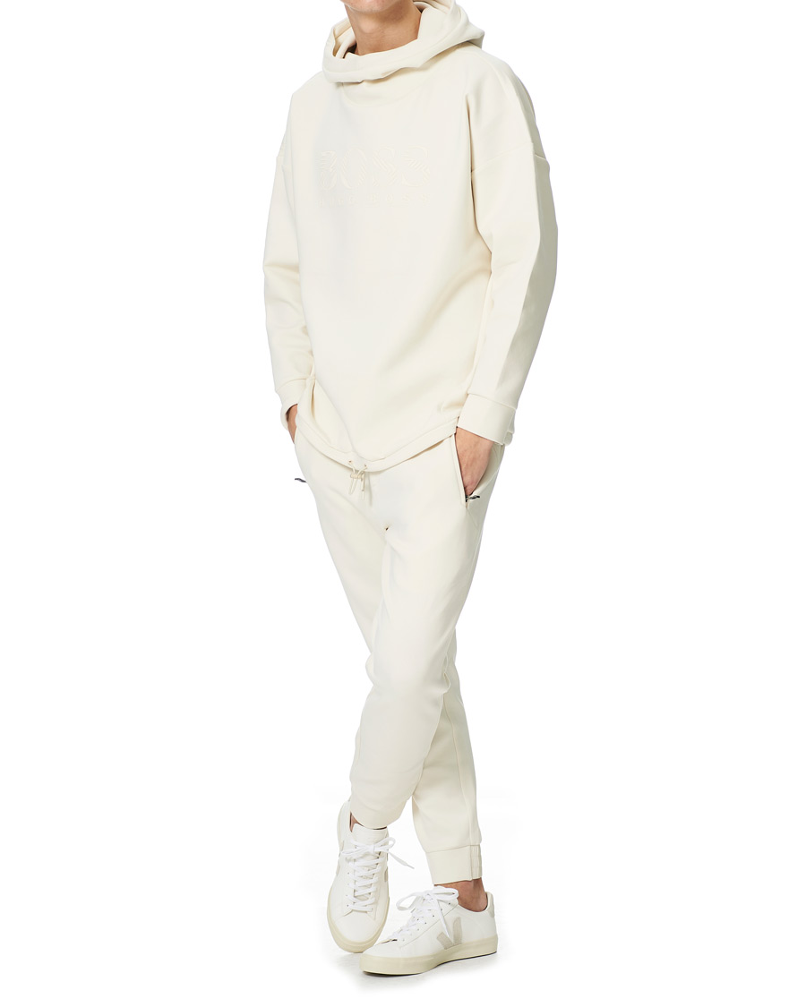 Mies | Puserot | BOSS GREEN | BOSS Athleisure Soody Iconic Logo Hoodie Open White