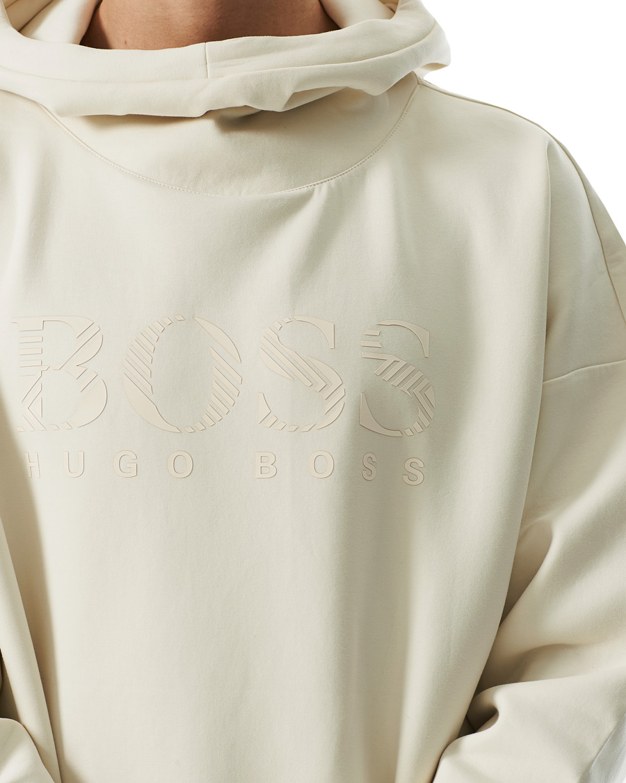 Mies | Puserot | BOSS GREEN | BOSS Athleisure Soody Iconic Logo Hoodie Open White