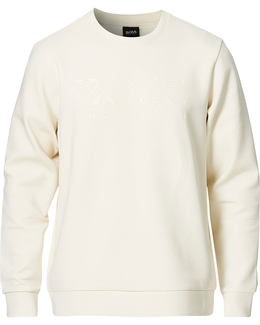 Miehet |  | BOSS Athleisure | Salbo Iconic Logo Sweatshirt Open White