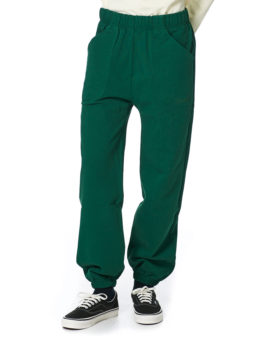 Mies | Housut | Drake's | Cotton Jogging Bottoms Green