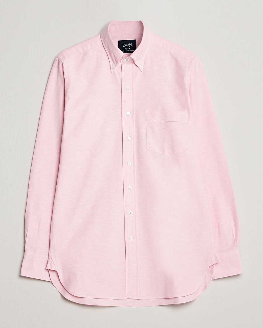 Miehet |  | Drake's | Button Down Oxford Shirt Pink