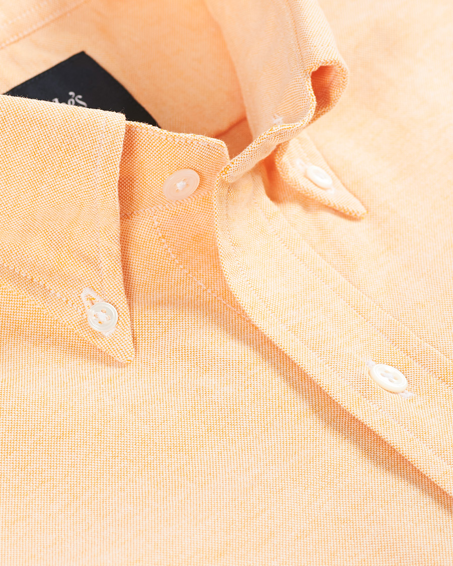 Mies | Kauluspaidat | Drake's | Button Down Oxford Shirt Orange