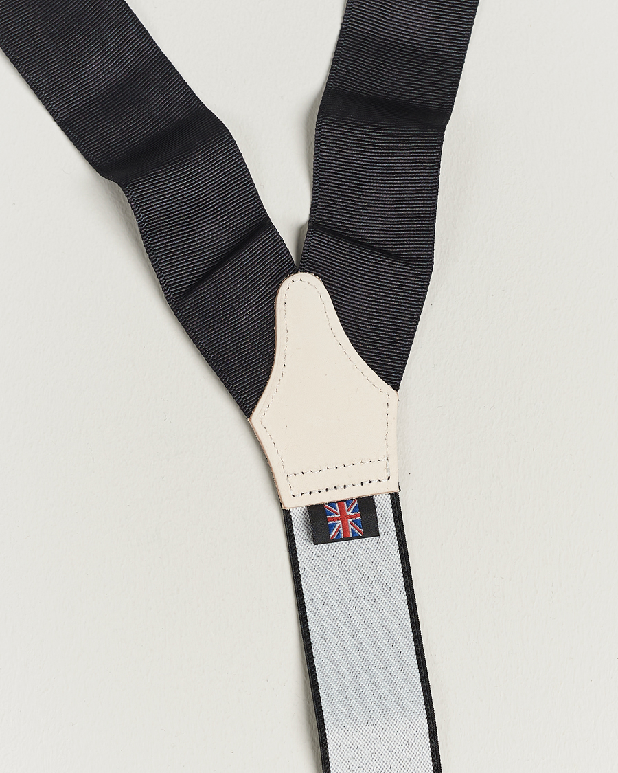 Mies | Albert Thurston Moiré Braces 40mm Black | Albert Thurston | Moiré Braces 40mm Black