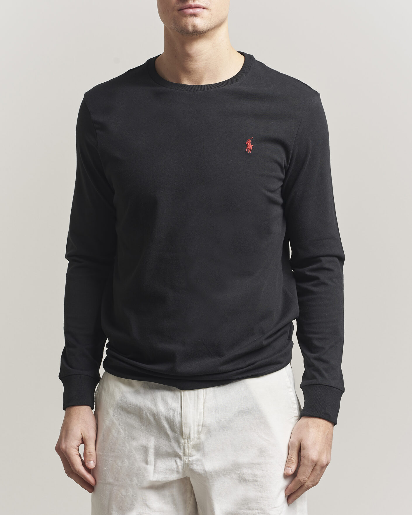 Mies | T-paidat | Polo Ralph Lauren | Long Sleeve Crew Neck Tee Polo Black