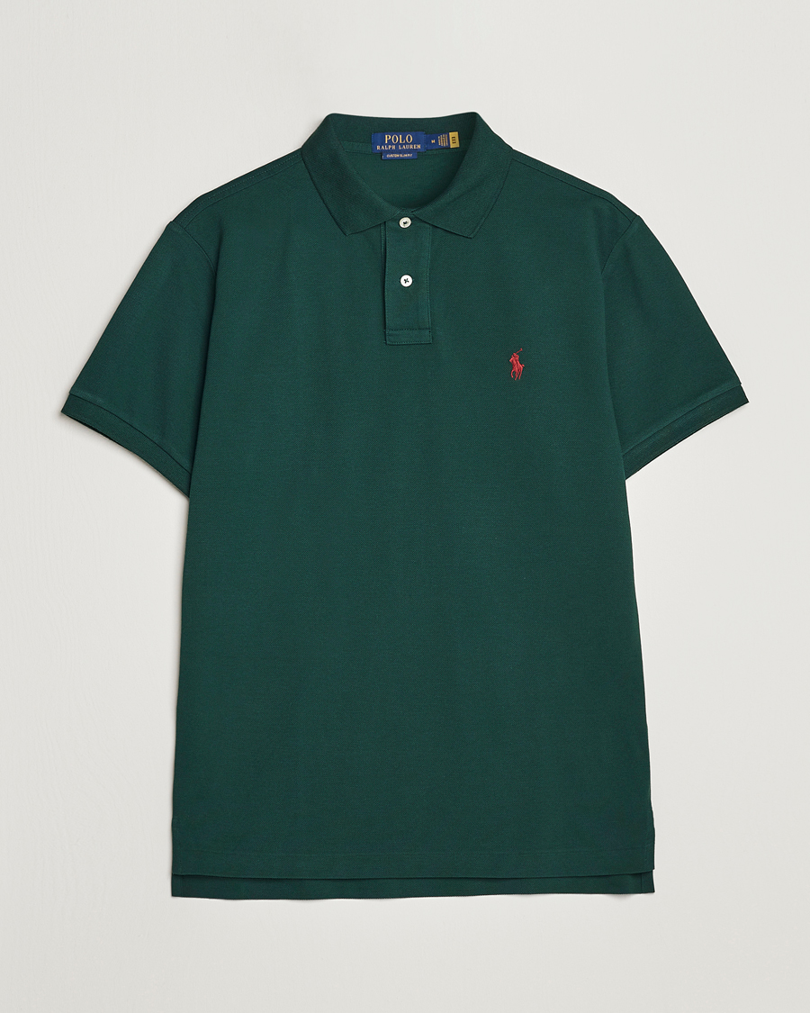 Mies | Pikeet | Polo Ralph Lauren | Custom Slim Fit Polo College Green