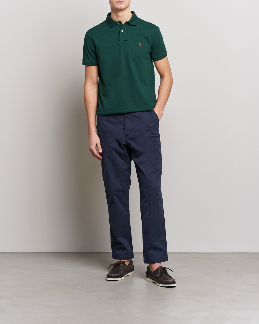 Mies | Pikeet | Polo Ralph Lauren | Custom Slim Fit Polo College Green