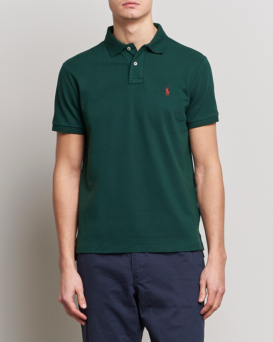 Mies | Pikeet | Polo Ralph Lauren | Custom Slim Fit Polo College Green