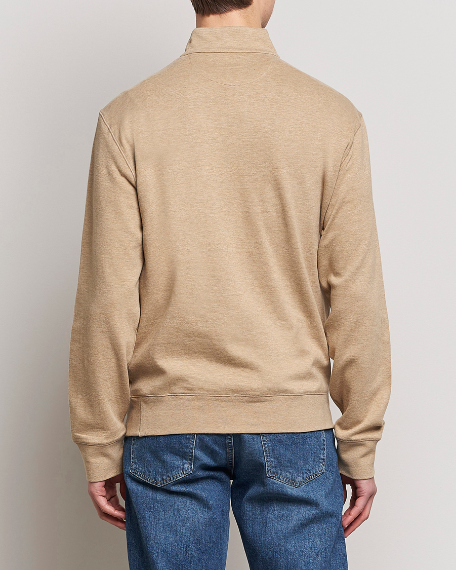 Mies | Puserot | Polo Ralph Lauren | Double Knit Half-Zip Sweater Café Tan Heather