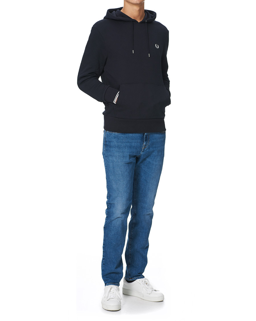 Mies | Puserot | Fred Perry | Tipped Hooded Sweatshirt Navy