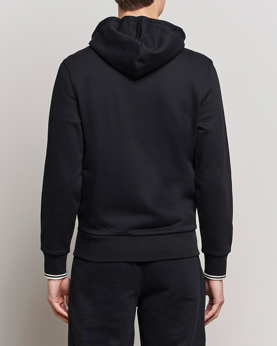 Mies | Puserot | Fred Perry | Full Zip Hooded Sweatshirt Black