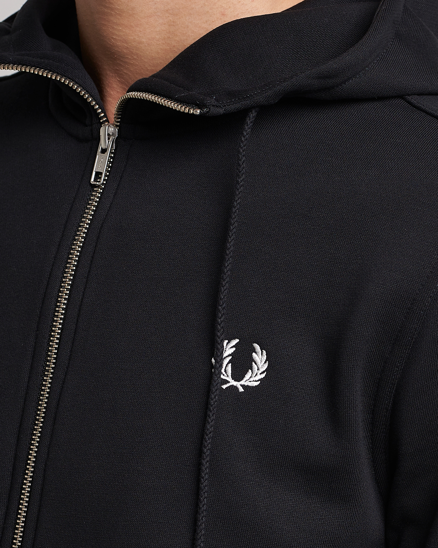 Mies | Puserot | Fred Perry | Full Zip Hooded Sweatshirt Black