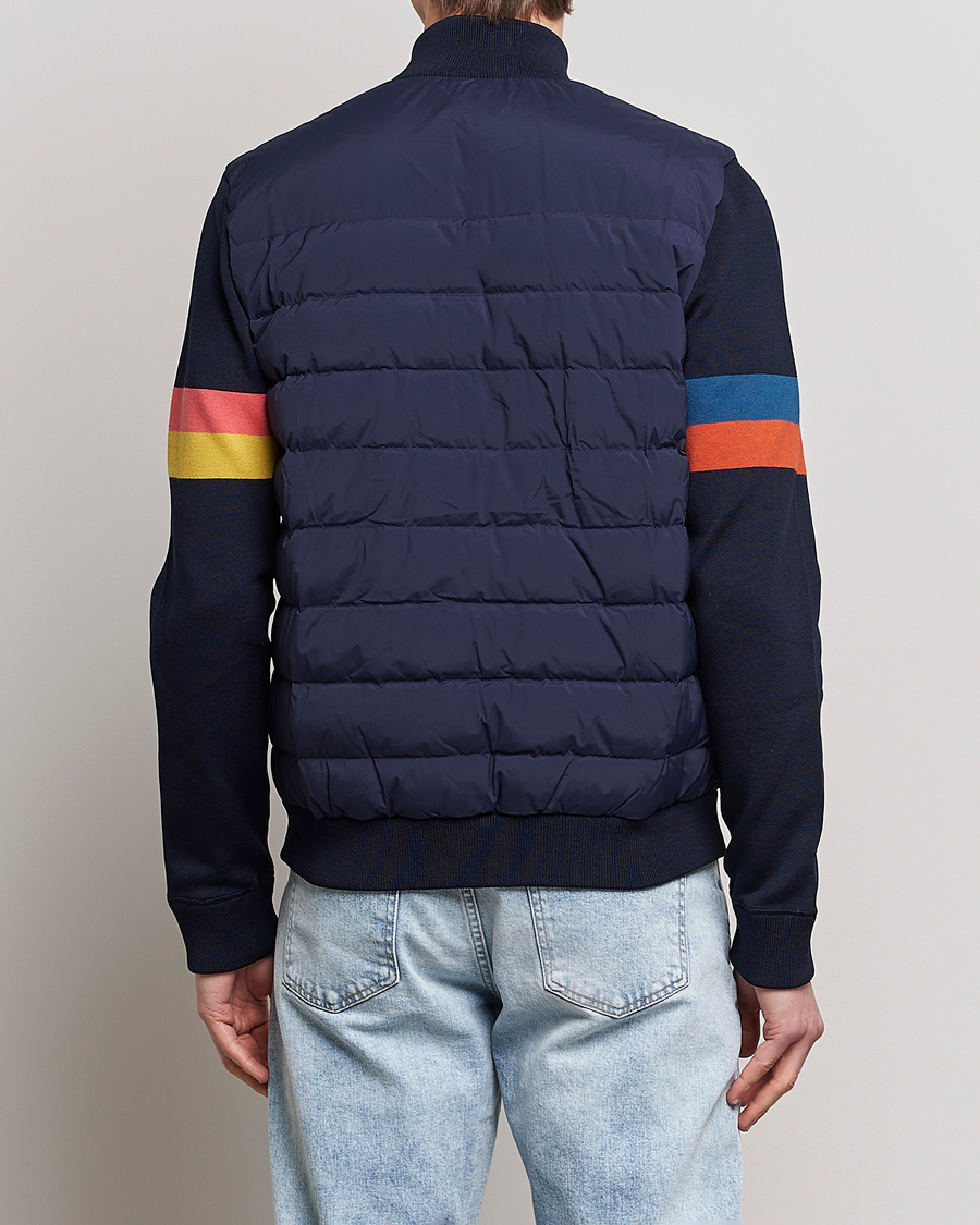Mies | Takit | Paul Smith | Knitted Hybrid Down Jacket Navy