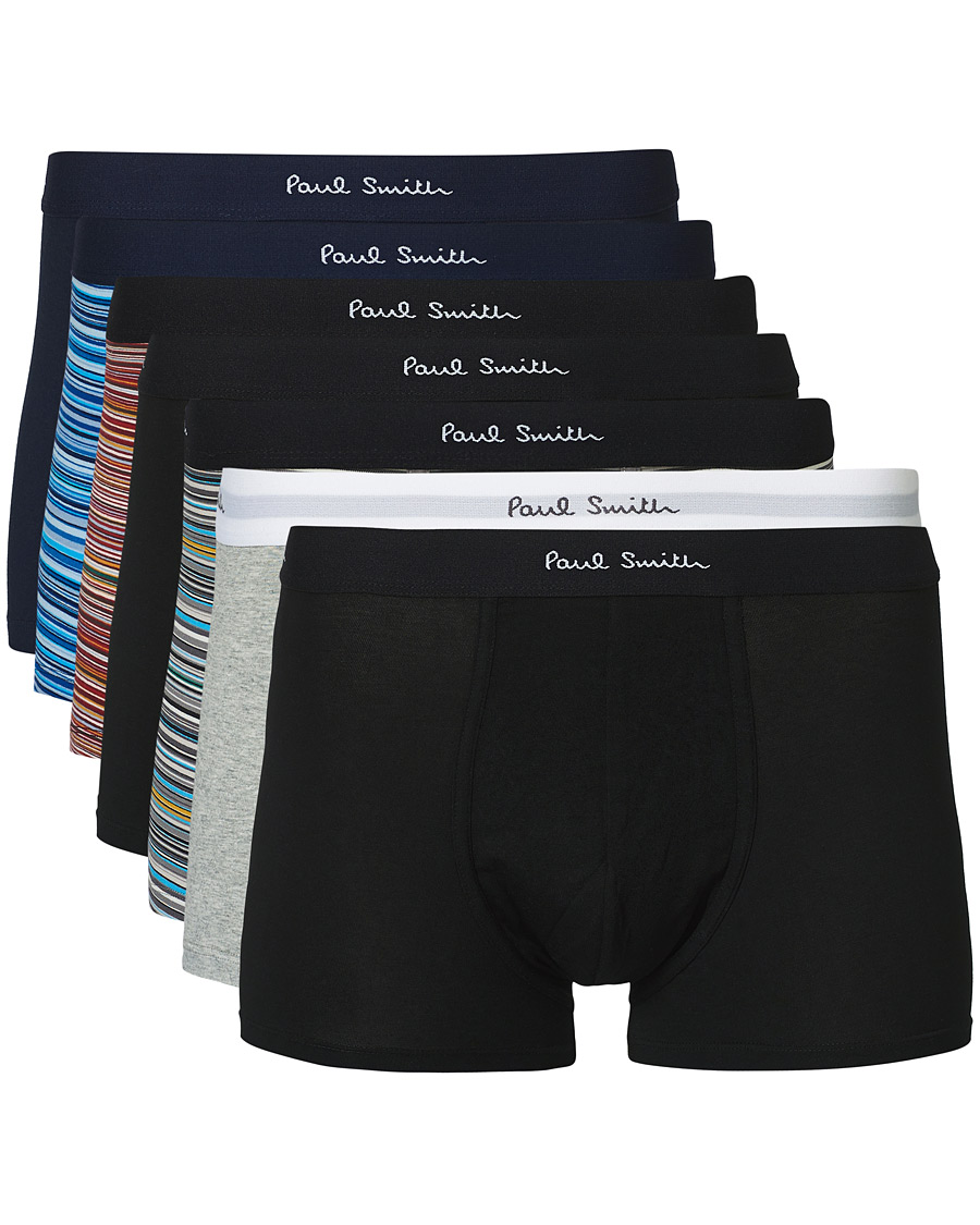 Mies | Alusvaatteet | Paul Smith | 7-Pack Trunk Stripe/Black