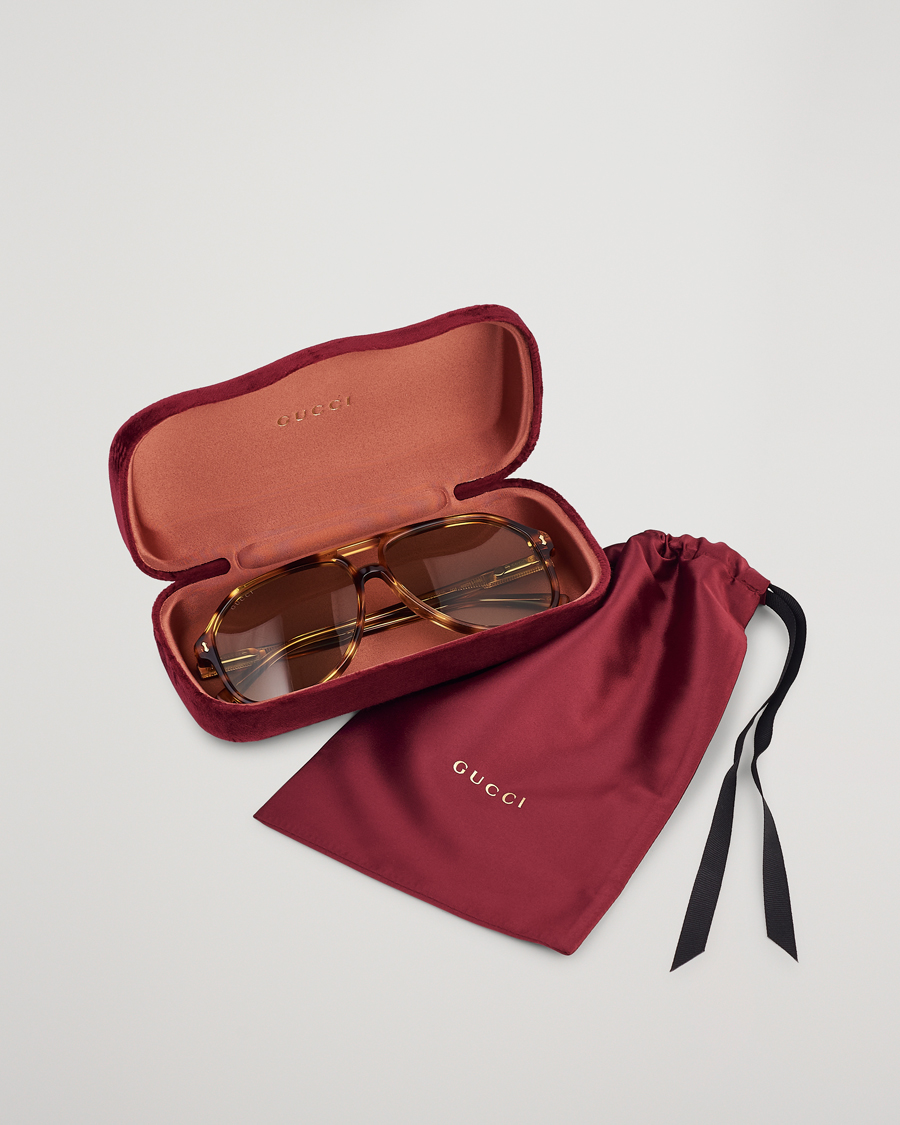 Mies | Gucci GG1042S Sunglasses Havana Green | Gucci | GG1042S Sunglasses Havana Green