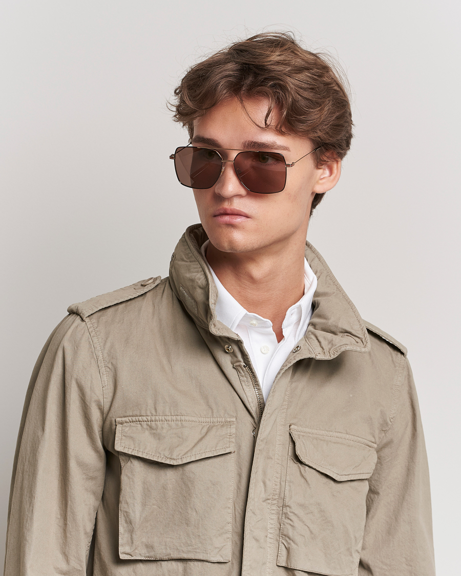 Mies | D-malliset aurinkolasit | Gucci | GG1053SK Sunglasses Gold Brown