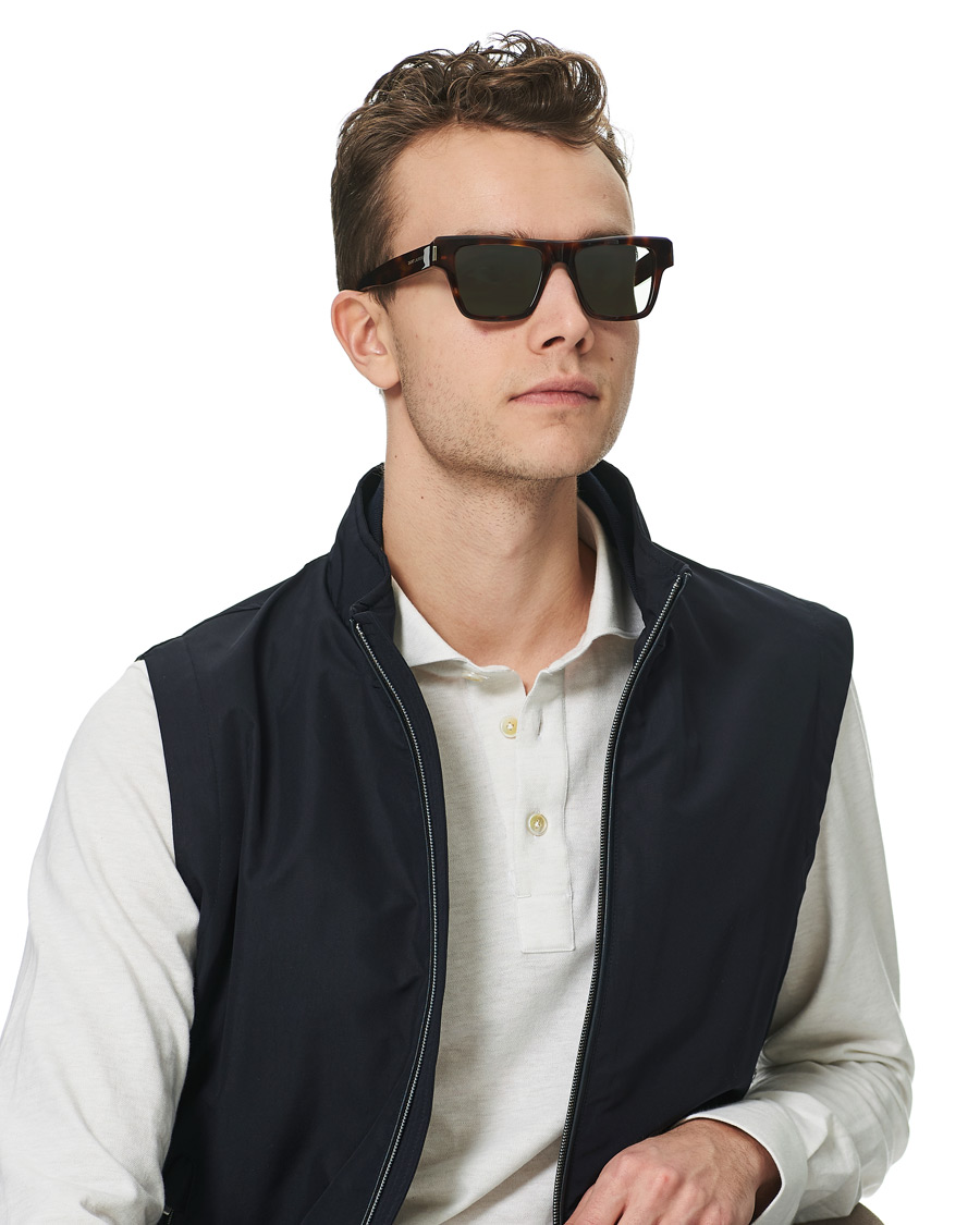 Mies | Saint Laurent SL 469 Sunglasses Havana Green | Saint Laurent | SL 469 Sunglasses Havana Green