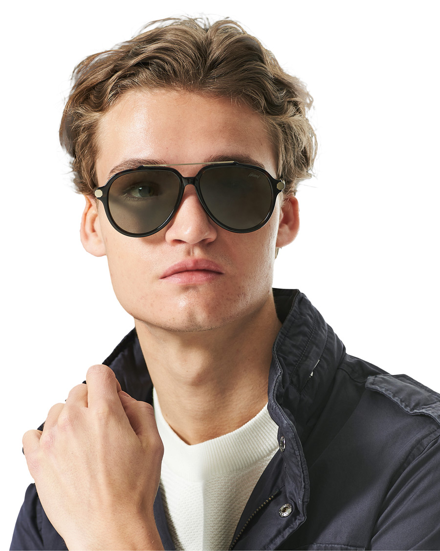 Mies | Brioni BR0096S Sunglasses Havana Green | Brioni | BR0096S Sunglasses Havana Green