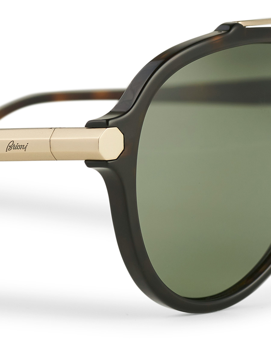 Mies | Brioni BR0096S Sunglasses Havana Green | Brioni | BR0096S Sunglasses Havana Green