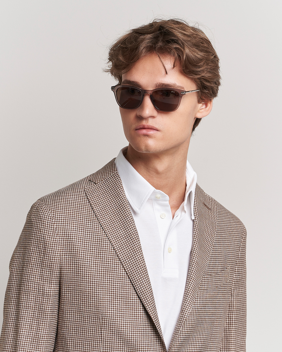 Mies | D-malliset aurinkolasit | Brioni | BR0092S Titanium Sunglasses Grey Silver