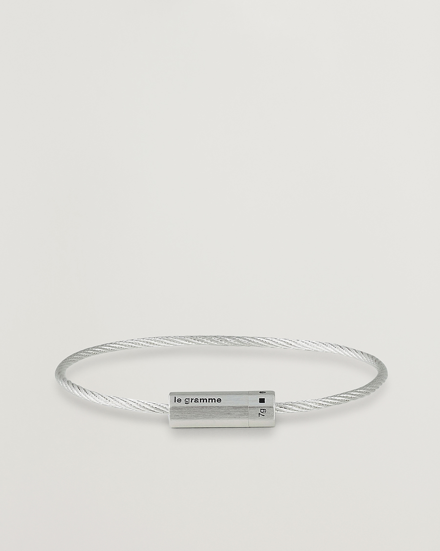 Miehet |  | LE GRAMME | Octagonal Cable Bracelet Brushed Sterling Silver 7g