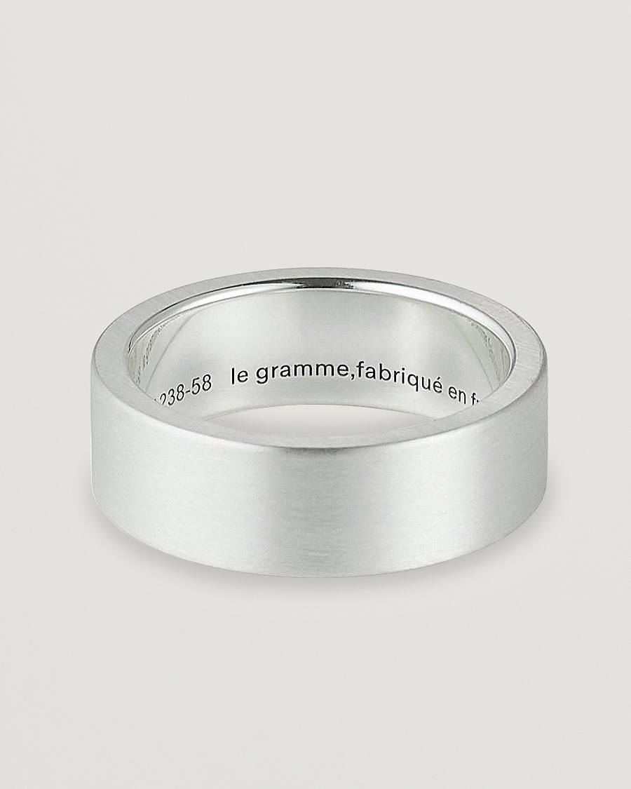 Mies | Korut | LE GRAMME | Ribbon Brushed Ring Sterling Silver
